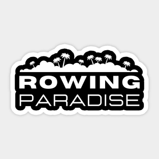 Rowing paradise logo Sticker